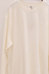 BASERANGE crew neck long sleeve T-shirt France BAS-TOBL-CO-WI24-UNDYED
